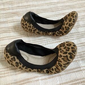 Lands' End Leopard Print Flats size 6